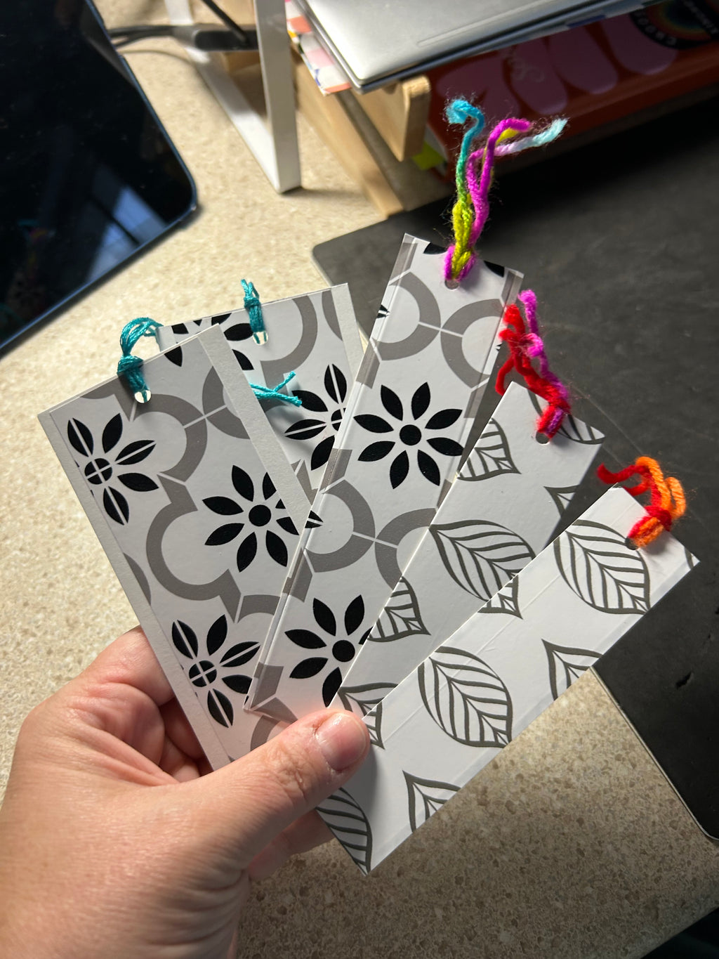 Composition Notebook with Design and Bookmark