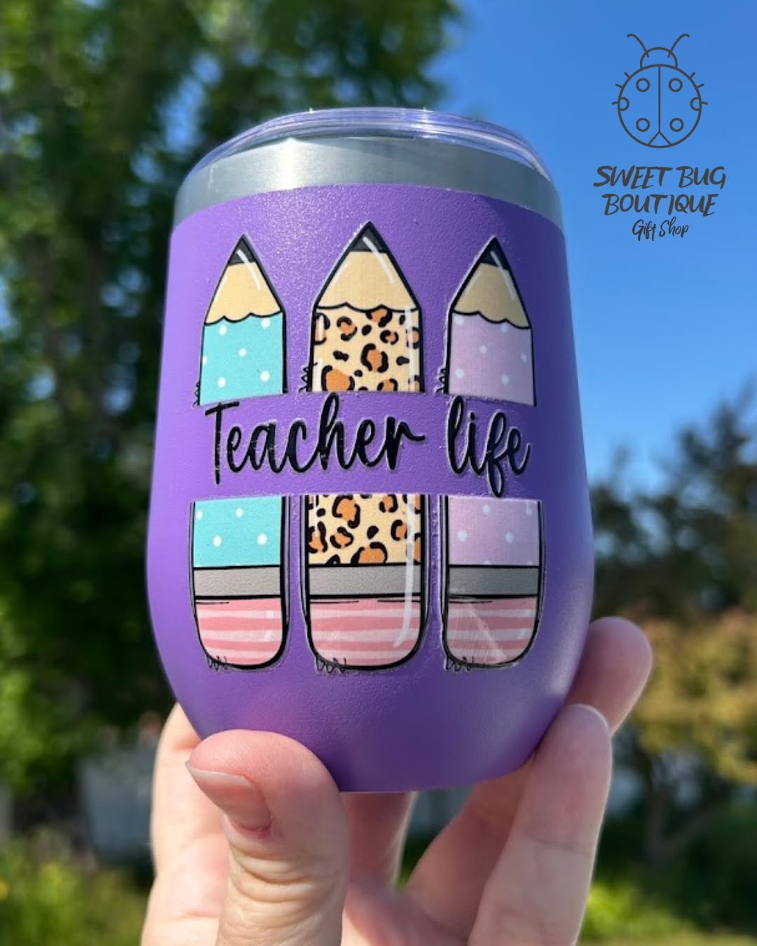 Decorated Mug Teacher Life