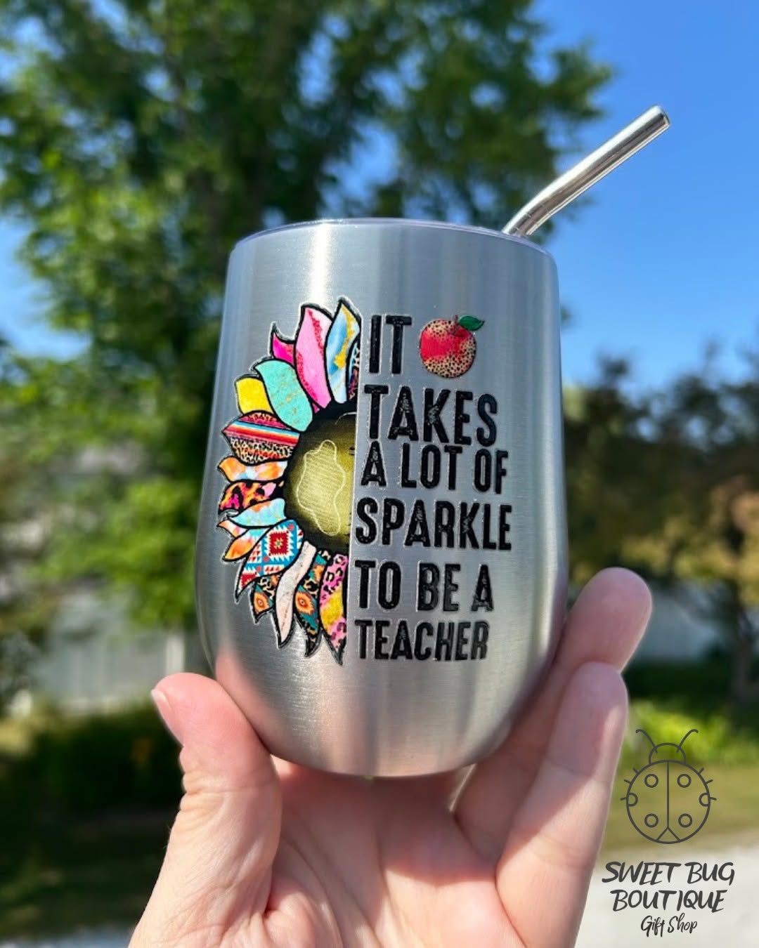 Decorated Mug Teacher Sparkle