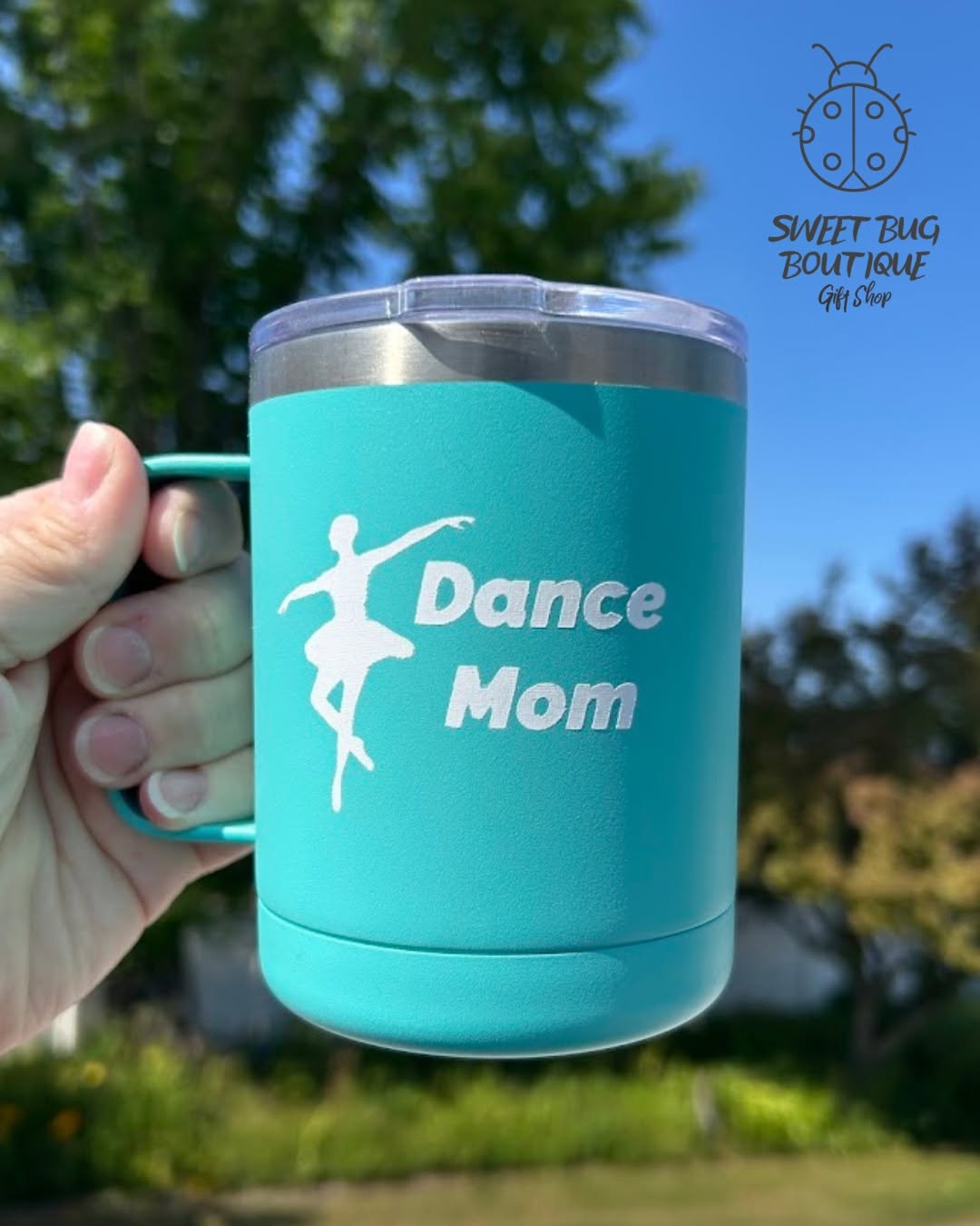 Decorated Stainless Coffee Mug