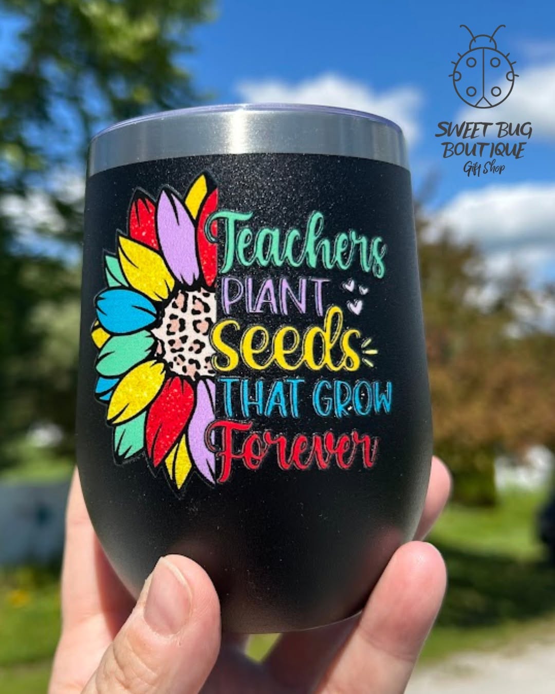 Decorated Mug Teachers Plant Seeds