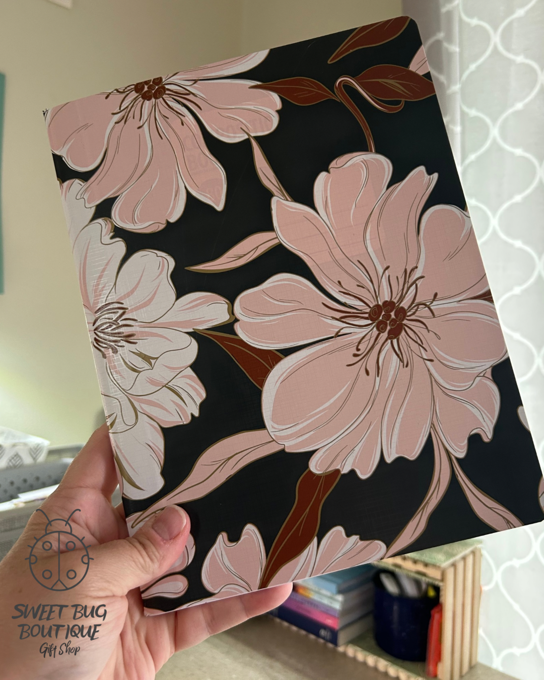 Composition Notebook with Design Floral