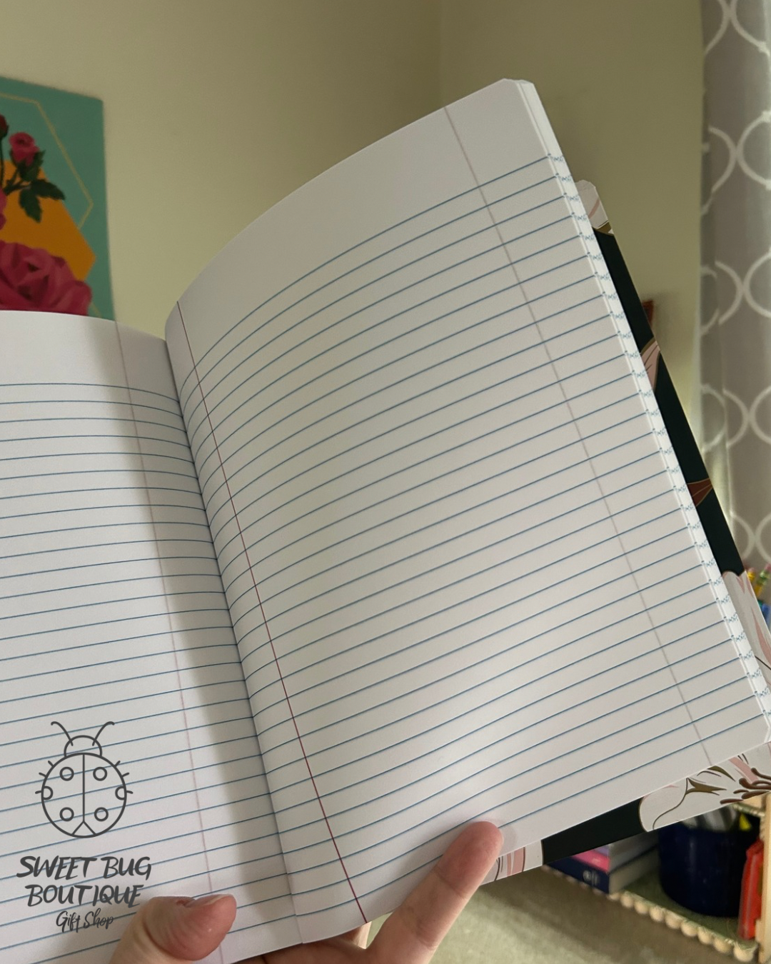 Composition Notebook with Design Floral