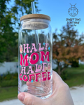 Glass Cup with Decals