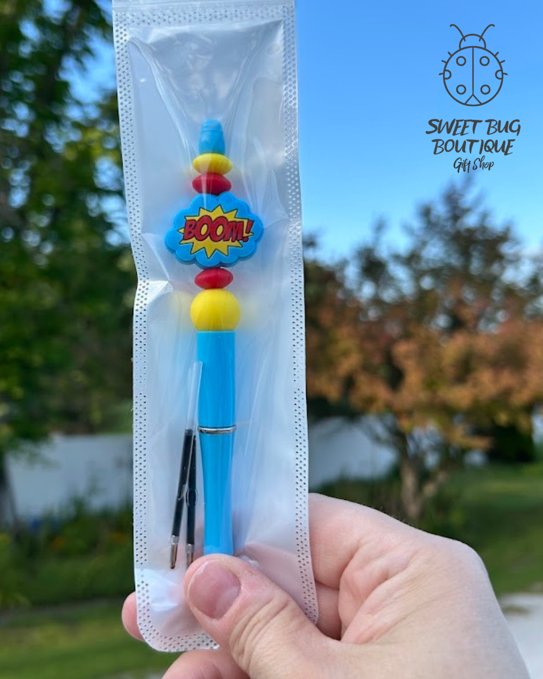 Pen with Decorative Beads Super
