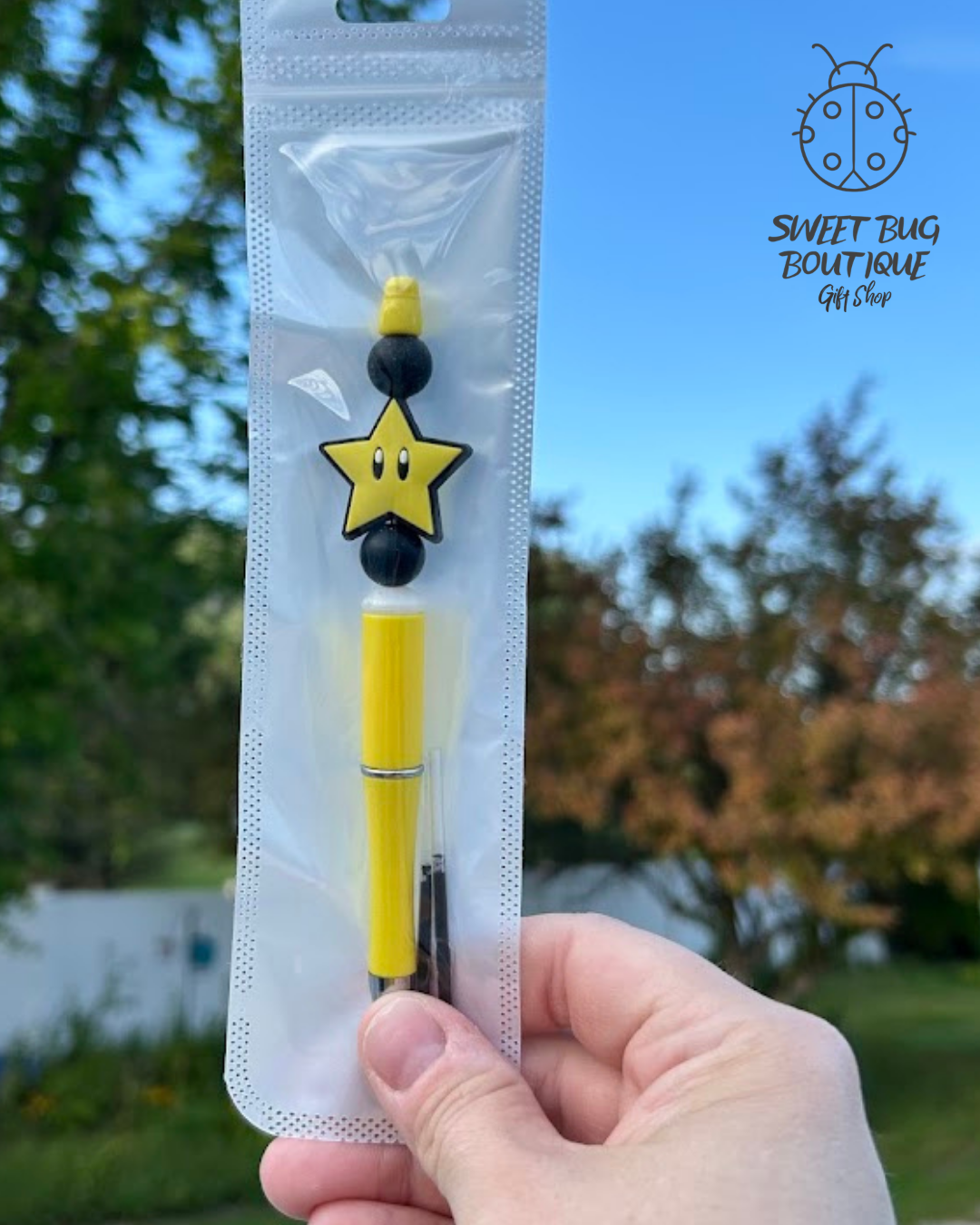 Pen with Decorative Beads Super