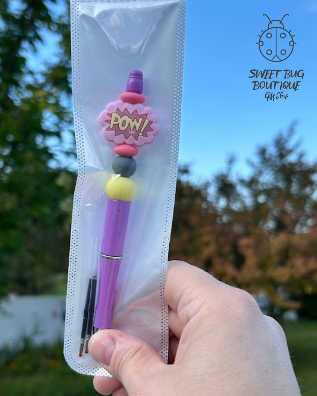 Pen with Decorative Beads Super