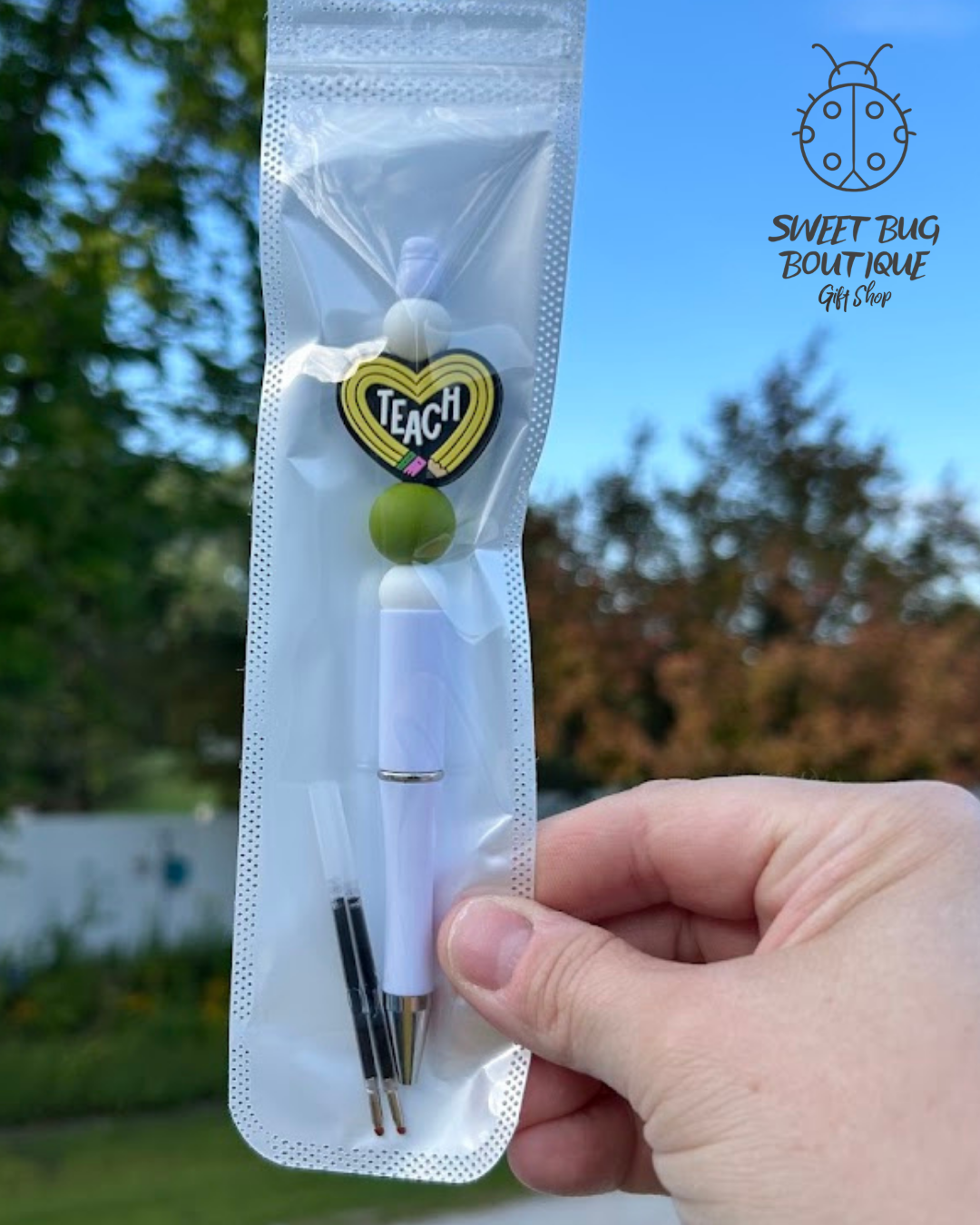 Pen with Decorative Beads Teacher