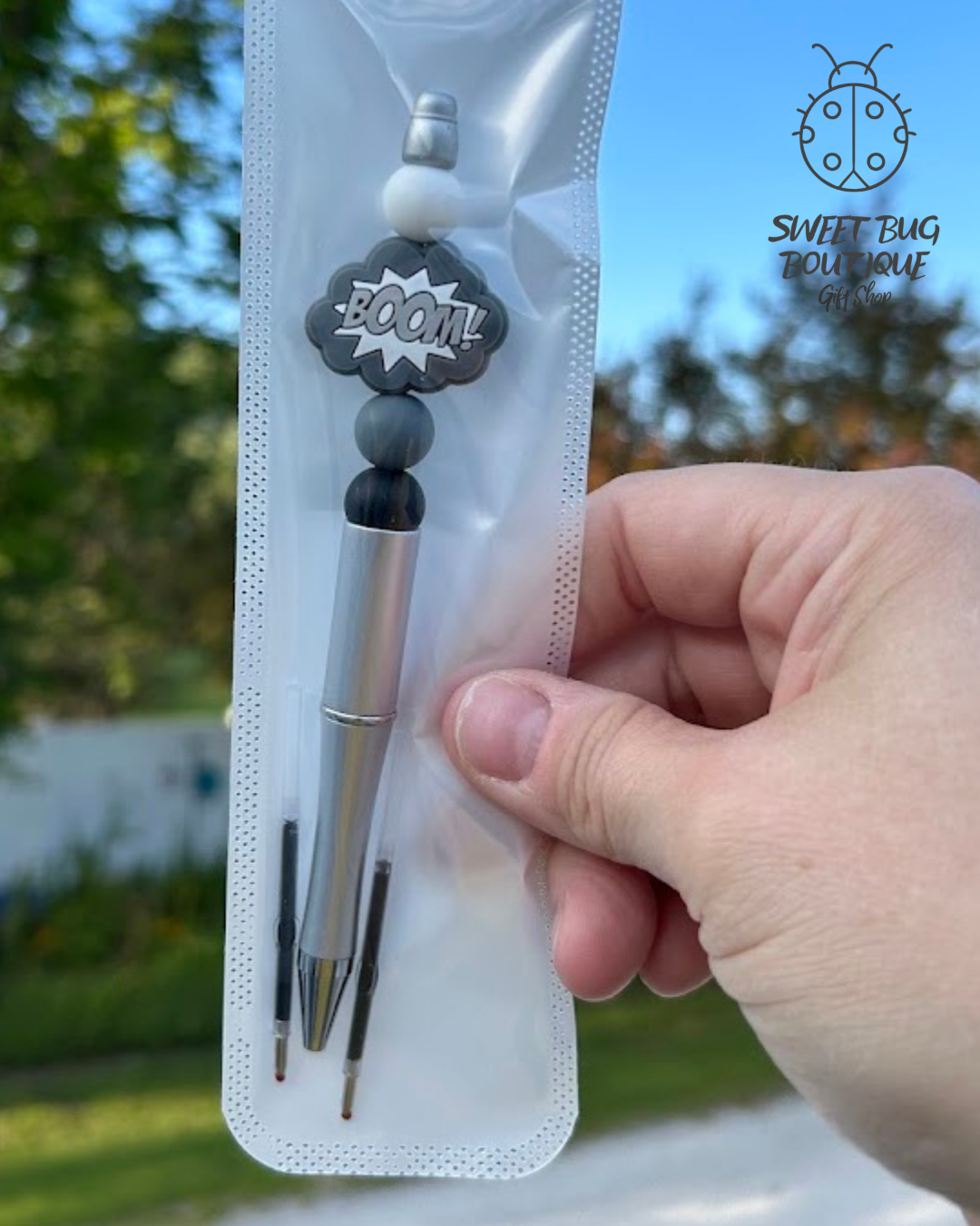 Pen with Decorative Beads Super