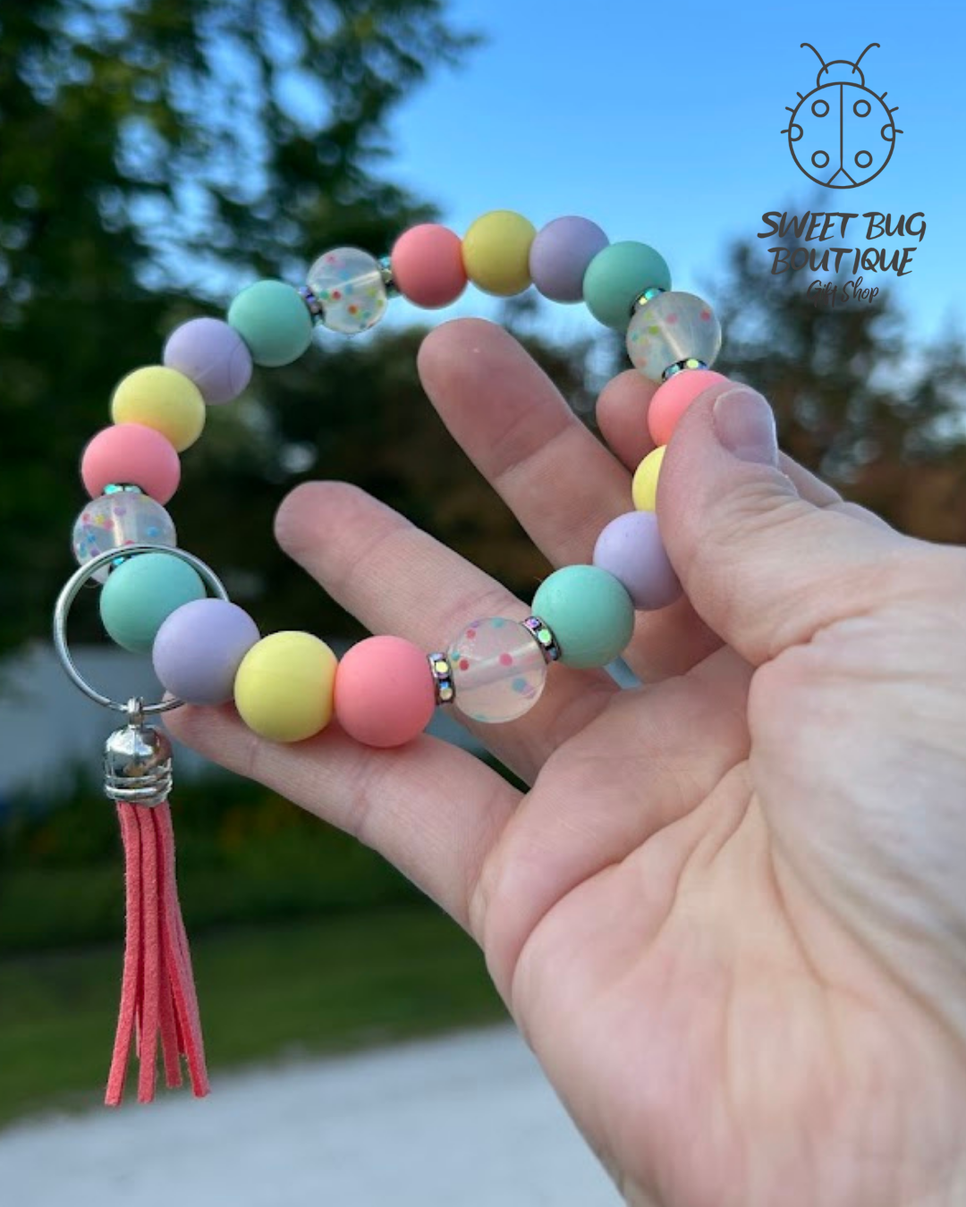 Keychain Bracelet Pastels