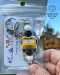Bar Keychain School Bus