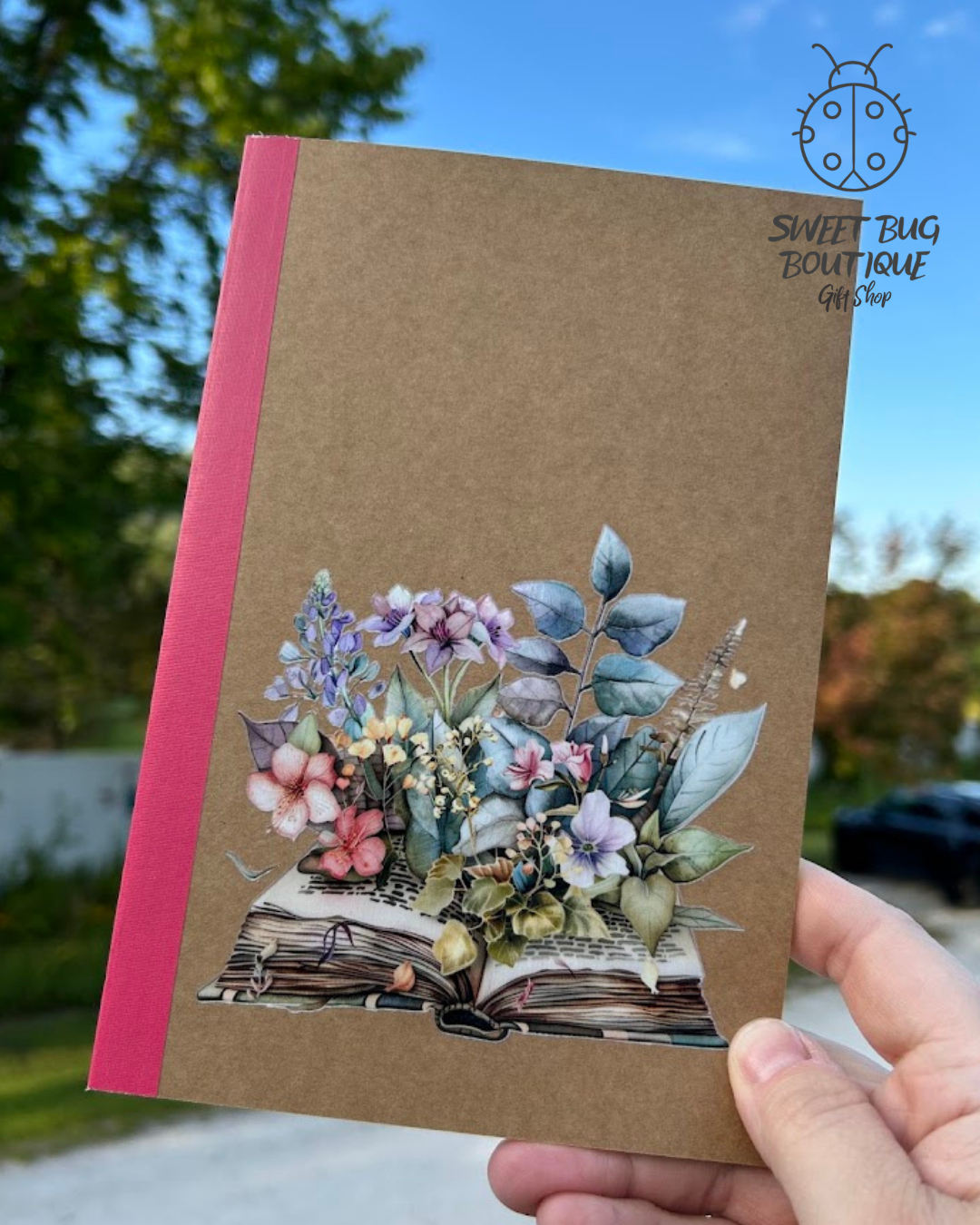Softcover Journal Book with Florals