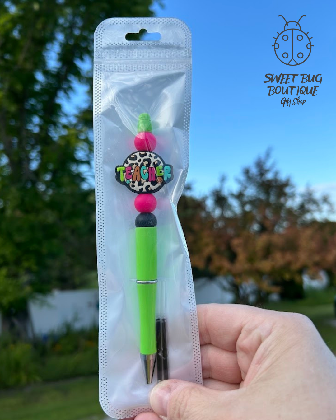 Pen with Decorative Beads Teacher