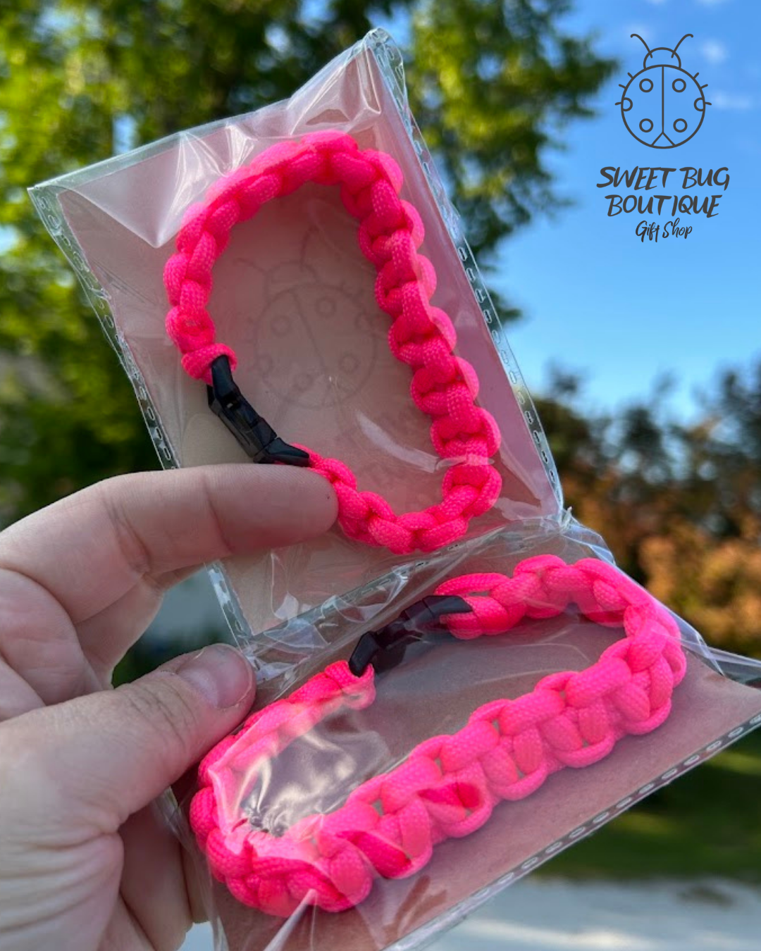 Paracord Bracelet Hot Pink