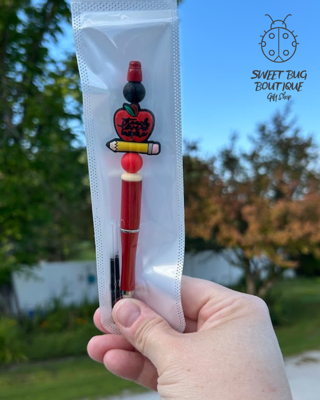 Pen with Decorative Beads Teacher